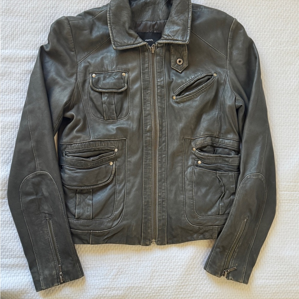 Identify Olive Green Leather Jacket